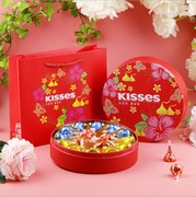 伴手礼盒装含糖喜糖盒马口铁好时巧克力KISSES6粒10粒16成品含糖