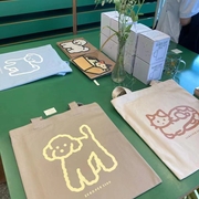 韩国zeroperzero插画帆布袋手提环保袋小清新设购物袋EcoBag
