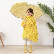 儿童雨衣雨披宝宝幼儿园女童书包小学生位防水带男童男女小孩日本