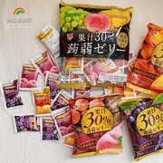 日本进口艾斯ACE水果果汁30%蒟蒻可吸果冻圣诞节低卡7枚/24枚
