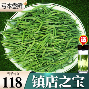 品牌雀舌绿茶2024新茶叶明前特级毛尖茶春茶浓香罐装雀舌嫩芽