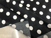 黑底白点喷绘印花桑波缎服装布料19姆米真丝弹力绸缎衬衫连衣裙料