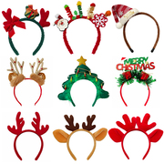 圣诞头饰发箍饰品可爱麋鹿，圣诞树头箍鹿角，发卡小鹿发饰圣诞节装饰