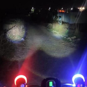 摩托车外置灯电动车灯改装饰爆闪LED强光射灯超亮聚光电瓶车灯