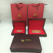 高档中国风黄金金条，收纳盒金钞金币，勋章纪念币木质包装展示盒
