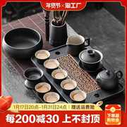 茶具套装日式功夫泡茶壶茶杯陶瓷家用办公室瓷石小茶盘茶道紫砂