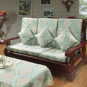 老式实木沙发坐垫带靠背客厅四季通用三人单人位联邦春秋凉椅坐垫