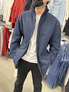 CK Calvin Klein秋冬男士时尚舒适保暖加棉立领夹克棉服外套