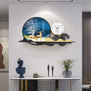 钟表挂钟轻奢现代简约客厅家用时尚大气挂表餐厅装饰画挂墙长方形