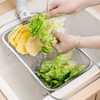 厨房洗菜盆沥水篮可伸缩不锈钢筐子碗盘收纳滤水洗碗池水槽沥水架