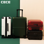 CECE行李箱女万向轮结实耐用加厚24寸登机拉杆箱密码箱旅行箱皮箱