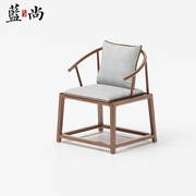 新中式实木圈椅子太师椅茶椅仿古椅白蜡木禅意休闲老板椅围椅