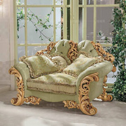 欧式别墅布艺沙发组合客厅，家具意大利大户型，奢华实木雕花沙发定制