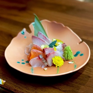 日式怀石会席板前料理陶瓷餐具异形刺身拼盘冷凉菜炸烤物天妇罗盘