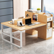 双人办公桌简约现代电脑，台式桌办公室桌椅，组合员工位职员桌工作台
