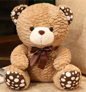 波点泰迪熊送你喜欢的礼物，毛绒布艺类玩具，熊熊毛绒玩具物吉祥兔年