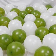 复古橄榄绿哑光气球10寸12寸18寸生日派对毕业场景布置森林系主题