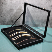项链收纳盒大容量锁骨链饰品展示中小号珠宝箱手链整理家用