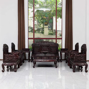 红木家具印度小叶紫檀百万雄狮沙发十一件套中式客厅沙发组合