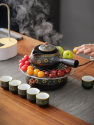 电陶炉煮茶器套装家用全自动煮茶壶陶瓷煮茶炉，网红提梁烧茶壶电炉