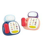 贝恩施儿童电话机玩具 婴儿仿真益智座机宝宝音乐手机1-2岁男女孩