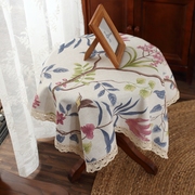 美式乡村餐桌布艺床头柜茶几桌布，小清新正方形，台布盖布盖巾