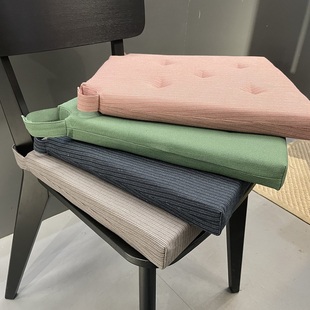 中小学生欧式梯形坐垫纯棉餐椅垫高密度海绵透气教室软垫定制