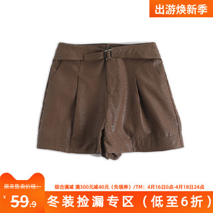 459元妍系列冬装，皮裤高腰气质时尚，裤子字阔腿pu靴裤