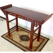 明清中式实木条几条案供桌，雕刻靠墙桌长条桌奇石翘头雕花玄关