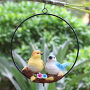 创意花园装饰小鸟挂件别墅庭院造景户外园林景观小品仿真动物雕塑