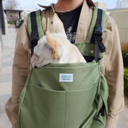 宠物遛狗包 便携透气双肩包胸前背包小型犬外出包法斗比熊泰迪包