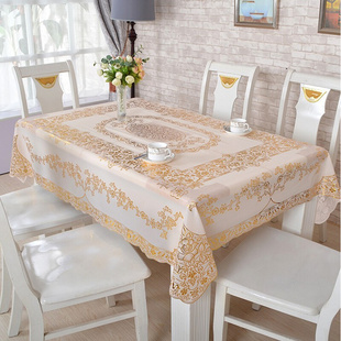 欧式烫金pvc免洗西餐垫桌布，台布桌布布艺，餐桌垫子防水防烫