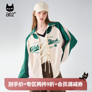 Fuzzy stylea02美式休闲街头风棒球服外套上衣女2023秋季