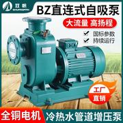 BZ三相工业自吸泵380V农用灌溉抽水泵抽水机大流量管道离心水泵