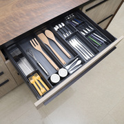 厨房餐具收纳盒抽屉内置分隔筷子勺子叉盒置物架自由组合可定制