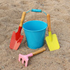沙滩铲子儿童挖沙子工具铁桶，宝宝赶海边玩沙玩具三件套装小孩户外