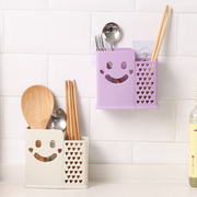 家用免打孔筷子篓筷子筒厨房塑料创意沥水餐具收纳盒筷子盒筷子笼