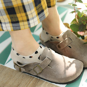 春夏季女士豹纹袜子，韩版可爱短袜，浅口硅胶防滑隐形船袜棉袜