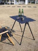 户外黑化风战术桌铝合金，折叠桌子便携式置物架，轻量化露营餐桌野餐