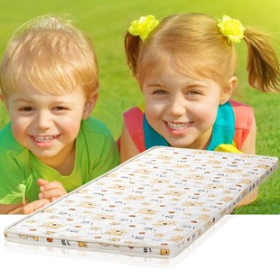 儿童天然椰棕床垫棕垫环保棕榈，床垫单双人(单双人)可定制厚度5公分