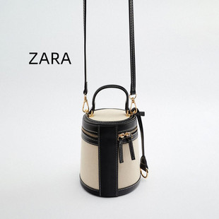 zarahome女包2024春季单肩手提包帆布包水桶包小众(包小众)设计包