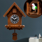 布谷鸟时尚挂表创意挂钟客厅现代静音，时钟艺术钟表简约装饰石英钟