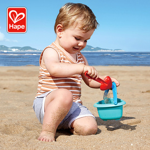 Hape 宝宝沙滩桶铲组合套宝宝儿童沙滩玩具男女孩挖沙子益智玩具