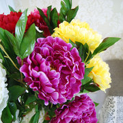 塑料花仿真花假花客厅富贵大牡丹花，装饰花落地套装花束花艺大朵