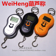 WeiHeng葫芦形电子手提秤便携式弹簧秤带夜光快递包裹秤45KG挂称