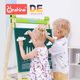多功能儿童画板画架套装，可升降家用双面宝宝磁性，小黑板涂鸦写字板