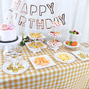 欧式婚庆甜品台摆件多层展示架，蛋糕架三层蛋糕，托盘生日派对糕点盘