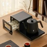 全自动底部上水电茶壶保温智能茶台烧水壶一体可嵌入式茶具多