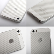 苹果5手机软膜iphone5s碳纤维背贴五代磨砂抗指纹，5se防爆半透明iphone5s，后盖防刮保护模苹果5c非钢化玻璃模