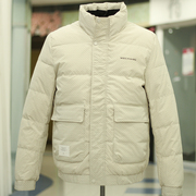 男士短款羽绒服防风保暖立领羽绒外衣冬季时尚男式白鸭绒外套